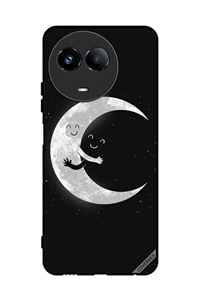 Covernex غطاء حماية لهاتف Realme 11 5G مع عناق القمر والسماء المظلمة