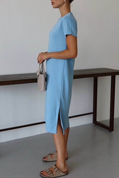 Patreon Rochie modal oversize cu fante laterale