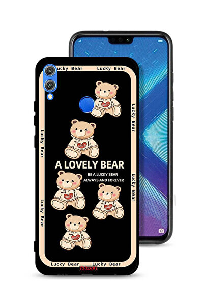 Tolwak غطاء حماية لهاتف Honor 8X بتصميم دب جميل