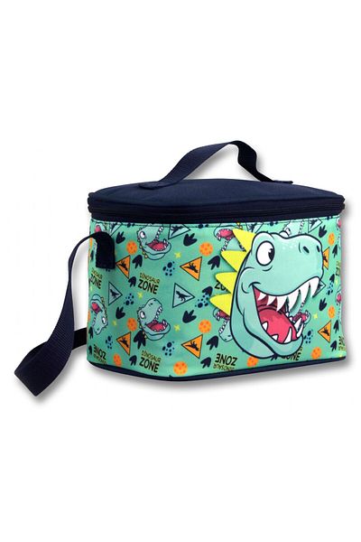 ÜMİT ÇANTA Ümit Çanta Thermos/Thermal Insulated Lunch Bag - 5019 - Dinosaur, Green Navy Blue (Boy)