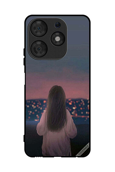 Covernex غطاء حماية لهاتف تكنو سبارك 10 برو - فتاة واقفة
