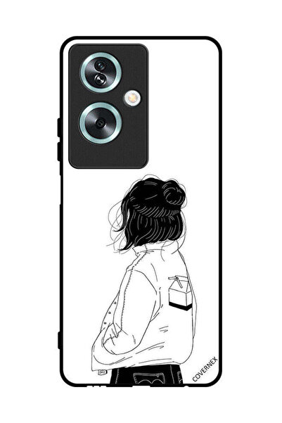 Covernex غطاء حماية لهاتف Oppo A79 فتاة تفكر بعمق كبير