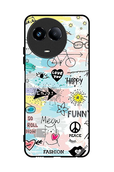 Covernex غطاء حماية لهاتف Realme 11 5G Doodle Meow Enjoy