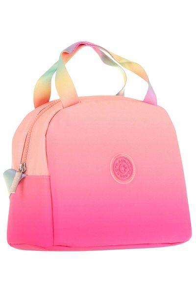KAUKKO Salmon Pink Color Transitional Lunch Box for Girls (Thermal Insulated) (K9075)