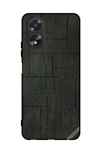 Covernex غطاء حماية لهاتف Oppo A38 بنمط جدار حجري
