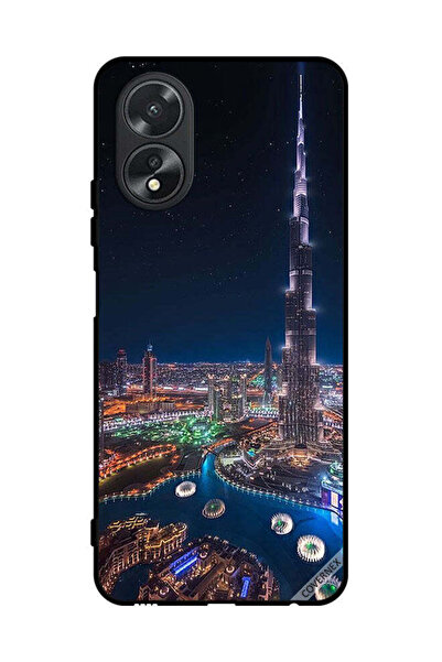 Covernex غطاء حماية لهاتف Oppo A38 - منظر ليلي لوسط المدينة