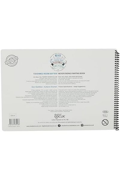 Mena Rise Şirinshop Matte Ballpoint Painting Notebook, Set of 2 & Set of 6 Pens 1108107