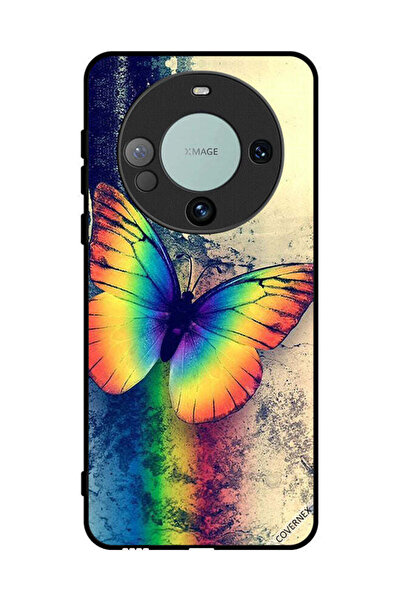 Covernex غطاء حماية لهاتف هواوي ميت 60 بتصميم فراشة قوس قزح عتيقة
