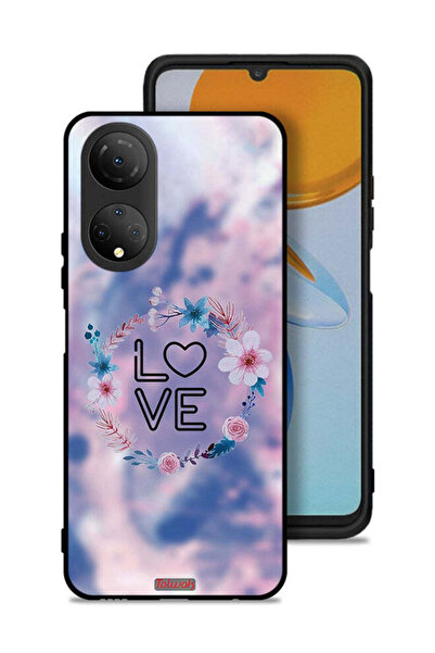 Tolwak غطاء حماية Honor X7 بتصميم خاتم الحب بين الزهور