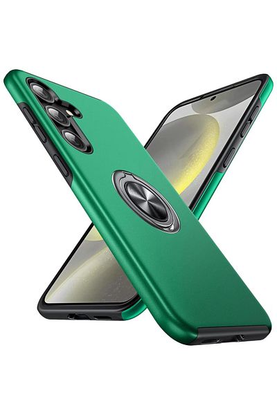 TYBO Husa de protectie pentru Samsung Galaxy S24 Plus, Hybrid Antisoc, Kickstand, Bumper inel rotativ 360
