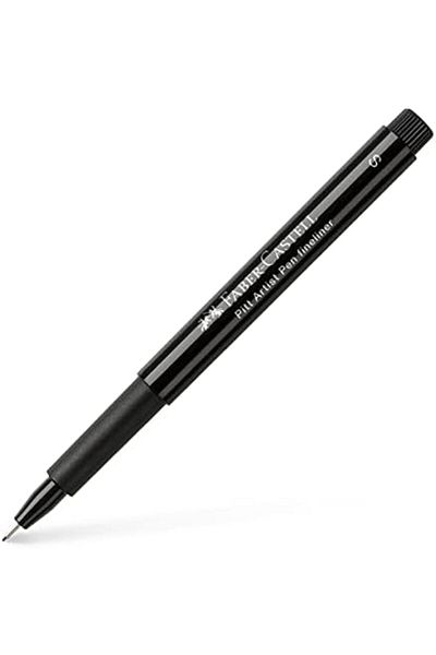 Mena Rise Şirinshop Drawing Pen Pitt Artist Pen, Line Thickness S, Color 199, Black 1108107