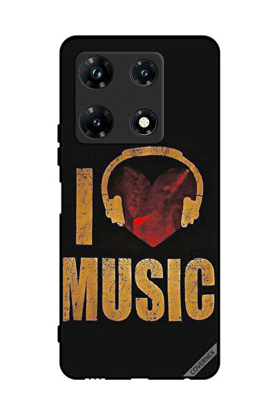 Covernex غطاء حماية لهاتف Infinix Note 30 Pro Vintage I Love Music