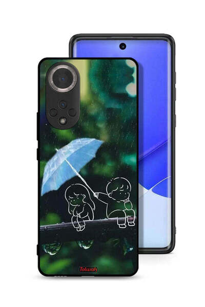 Tolwak غطاء حماية لهاتف Honor 50 بنقشة زوجين من الفن التجريدي