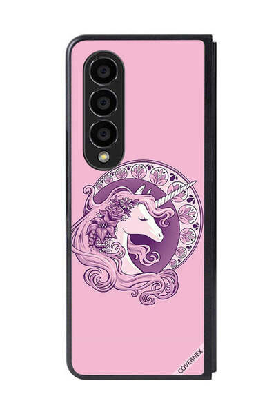 Covernex غطاء حماية لهاتف سامسونج جالاكسي زد فولد 4 برسومات يونيكورن