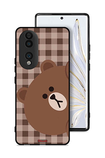 Tolwak غطاء حماية على شكل دب لهاتف Honor 70