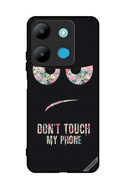 Covernex غطاء حماية لهاتف إنفينيكس سمارت 7 - لا تلمس هاتفي - زهري