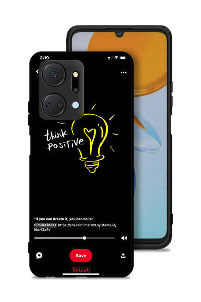 Tolwak غطاء حماية لهاتف Honor X7a - فكر بإيجابية