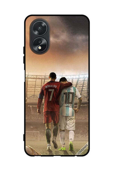 Covernex غطاء حماية لهاتف Oppo A38 ميسي و CR7 رونالدو