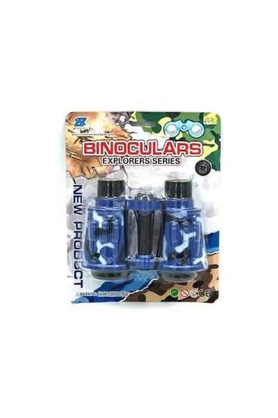 dalimag Explores Series Binoculars for Children, Set with Compass, 10 x 14 cm, Blue, Dalimag