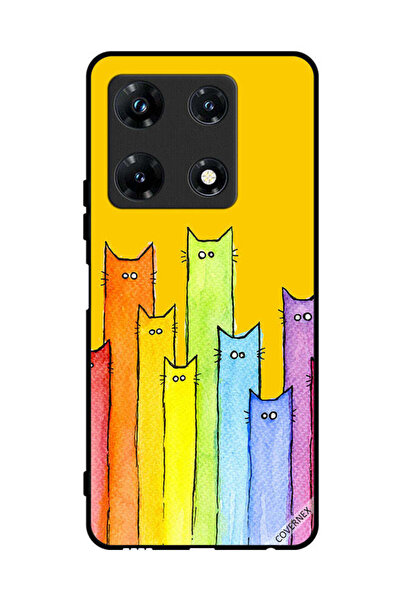 Covernex غطاء حماية لهاتف Infinix Note 30 Pro بتصميم دمية قطة
