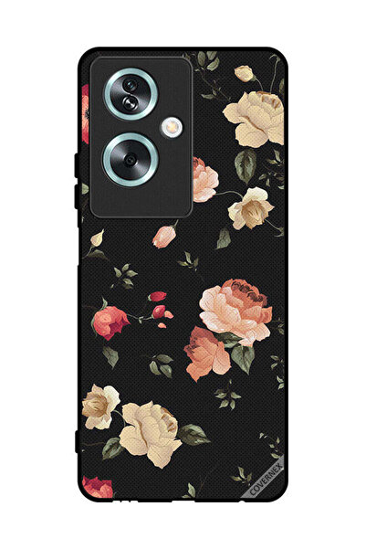 Covernex غطاء حماية لهاتف Oppo A79 - ورق حائط بتصميم زهور