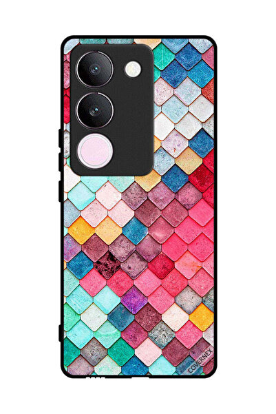 Covernex غطاء حماية لهاتف فيفو V29 بنمط مربع ماسي
