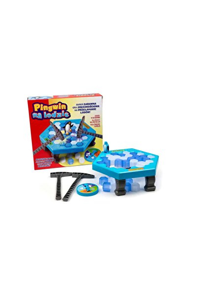 Ikonka Set joc interactiv Capcana de gheata al pinguinului, 3 ani+, 2-4 jucatori