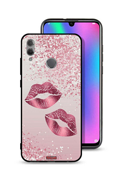 Tolwak غطاء حماية لهاتف Honor 10 Lite برسومات شفاه لامعة