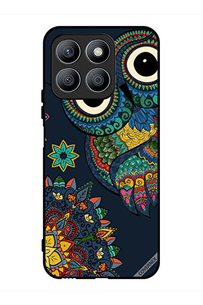 Covernex غطاء حماية لهاتف Honor X8b بتصميم بومة زهرية