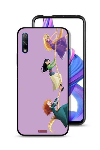Tolwak غطاء حماية لهاتف Honor 9X (الصين) بتصميم فن تسلق الفتيات