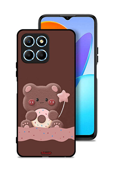 Tolwak غطاء حماية لهاتف Honor X8 5G بتصميم دب الدونات