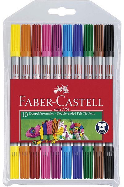 Mena Rise Şirinshop Double Tip Felt Tip Pen, 10 Colors 1108107
