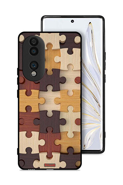 Tolwak غطاء حماية لهاتف Honor 70 بنمط خشبي
