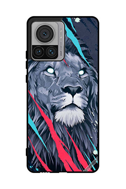 Covernex غطاء حماية لهاتف موتورولا موتو X30 برو - فن الأسد الملك