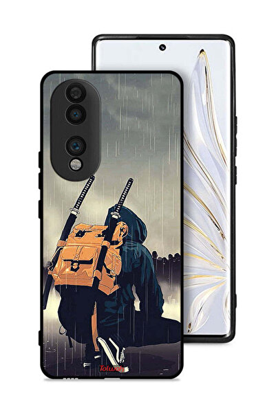 Tolwak غطاء حماية لهاتف Honor 70 بتصميم سيف ساموراي رقمي