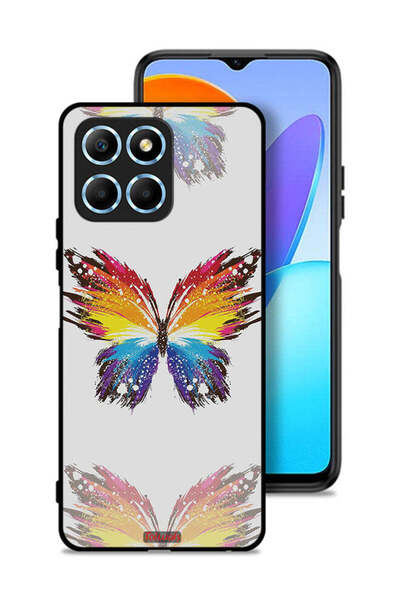 Tolwak غطاء حماية لهاتف Honor X6 بخلفية بسيطة وفن رقمي وبساطة الفراشة