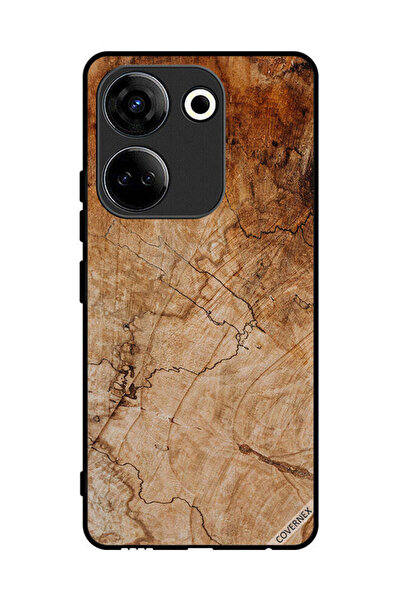 Covernex Protective Case Cover For Tecno Camon 20 Vintage Wooden Pattern