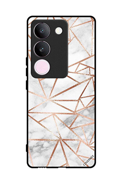 Covernex غطاء حماية لهاتف فيفو S17 بنمط رخامي وورق حائط