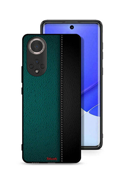 Tolwak غطاء حماية جلدي لهاتف Honor 50 بنمط هندسي