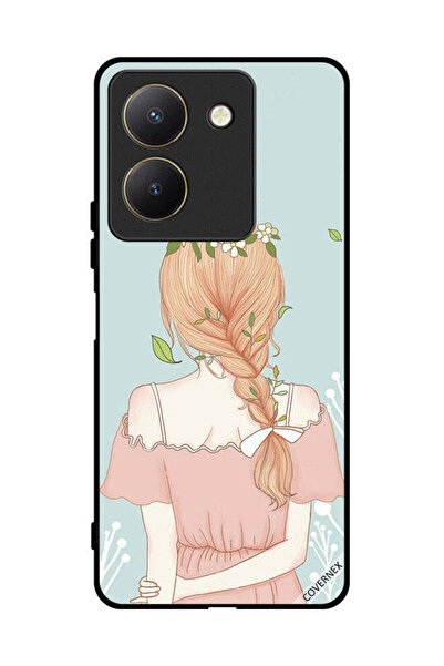 Covernex غطاء حماية لهاتف فيفو Y27s بفتاة واقفة تبدو لطيفة