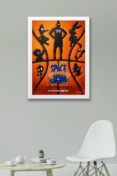 Saturn Pictură înrămată de LeBron James - Pictură poster de film Space Jam