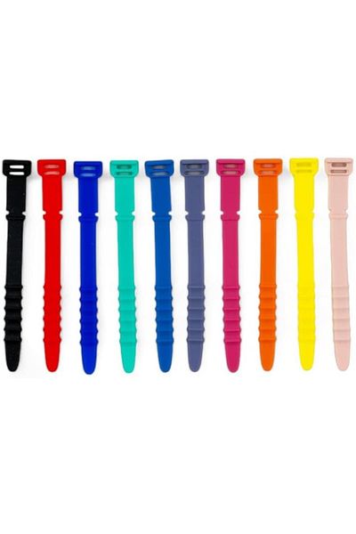 Mena Rise ŞirinShop Multi-Purpose Silicone Flat Cable Tie 10-Pack 1108107