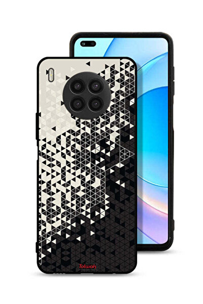 Tolwak غطاء حماية لهاتف Honor 50 Lite بنمط مثلث فني رقمي