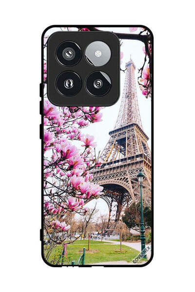 Covernex غطاء حماية لهاتف شاومي 14 برو - زهور وبرج إيفل