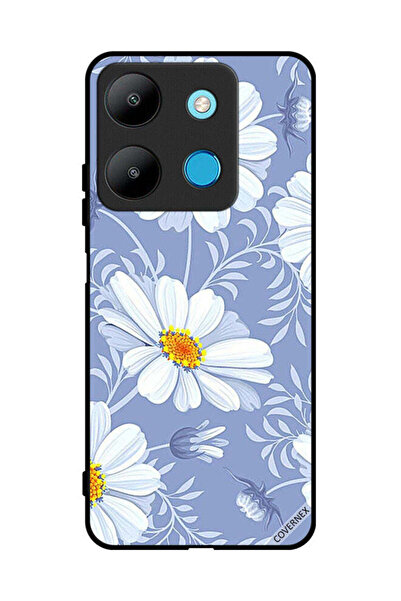 Covernex غطاء حماية لهاتف إنفينيكس سمارت 7 - زهور متفتحة