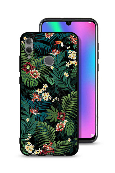 Tolwak غطاء حماية لهاتف Honor 10 Lite بنقشة أوراق استوائية