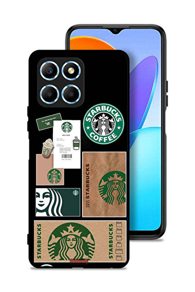 Tolwak غطاء حماية لهاتف Honor X6 - ملصق ستاربكس