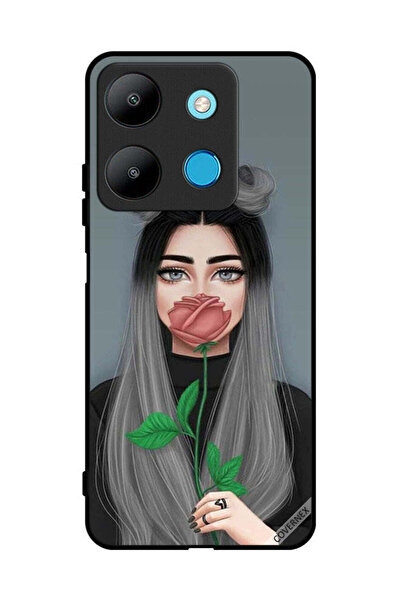 Covernex غطاء حماية لهاتف إنفينيكس سمارت 7 برسومات فتاة لطيفة