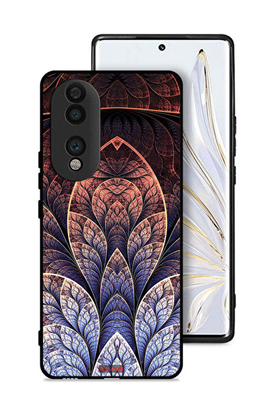 Tolwak غطاء حماية لهاتف Honor 70 بتصميم زهور كسورية تجريدية