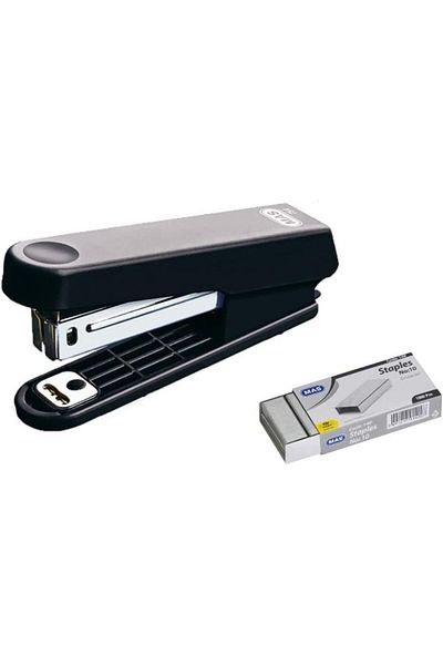 Mena Rise Şirinshop Black Small Stapler + 1 Pack White Staple 1108107